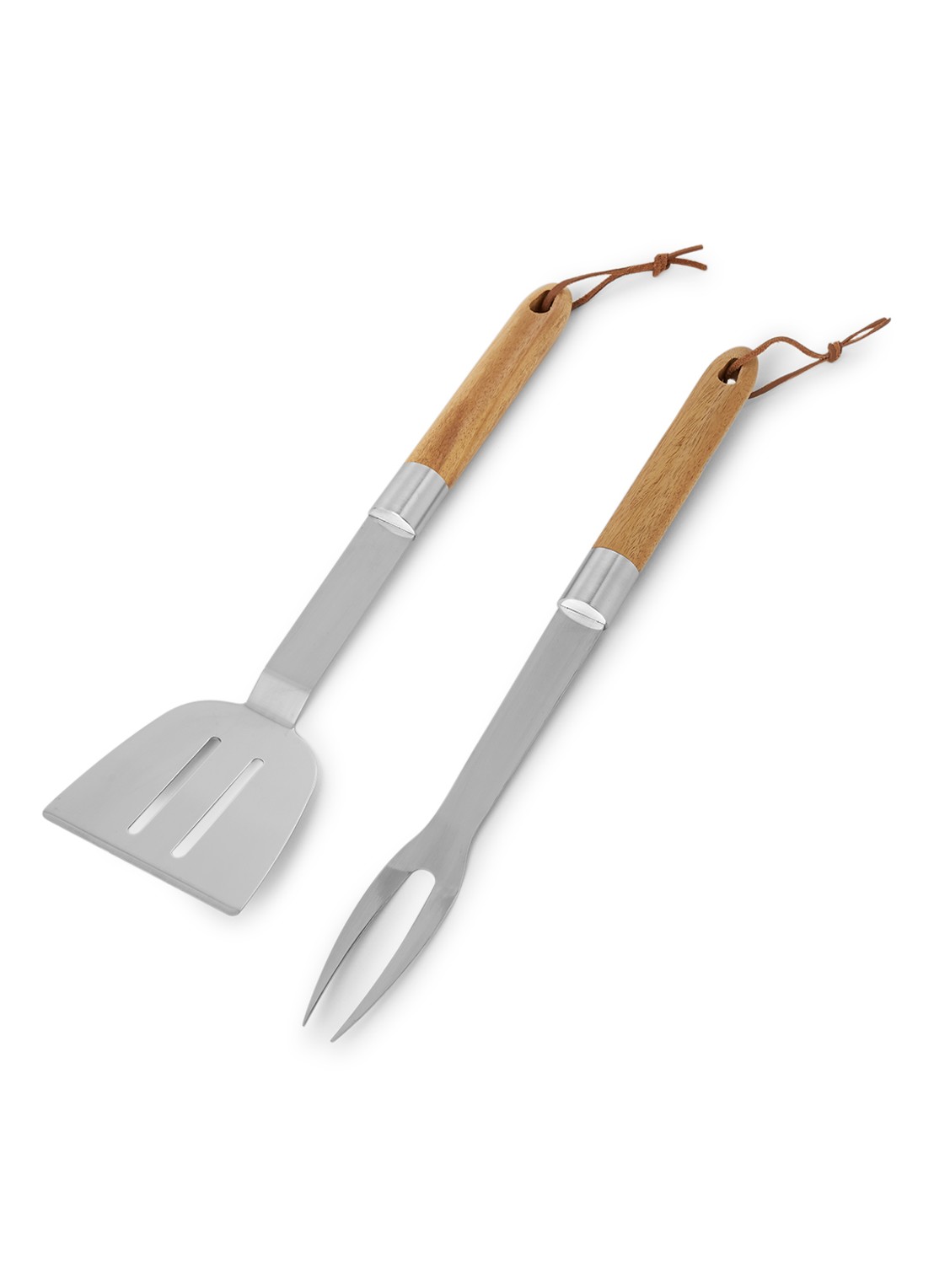 Sagaform Barbecue tools 2-delig - voorkant 2 lichtbruin