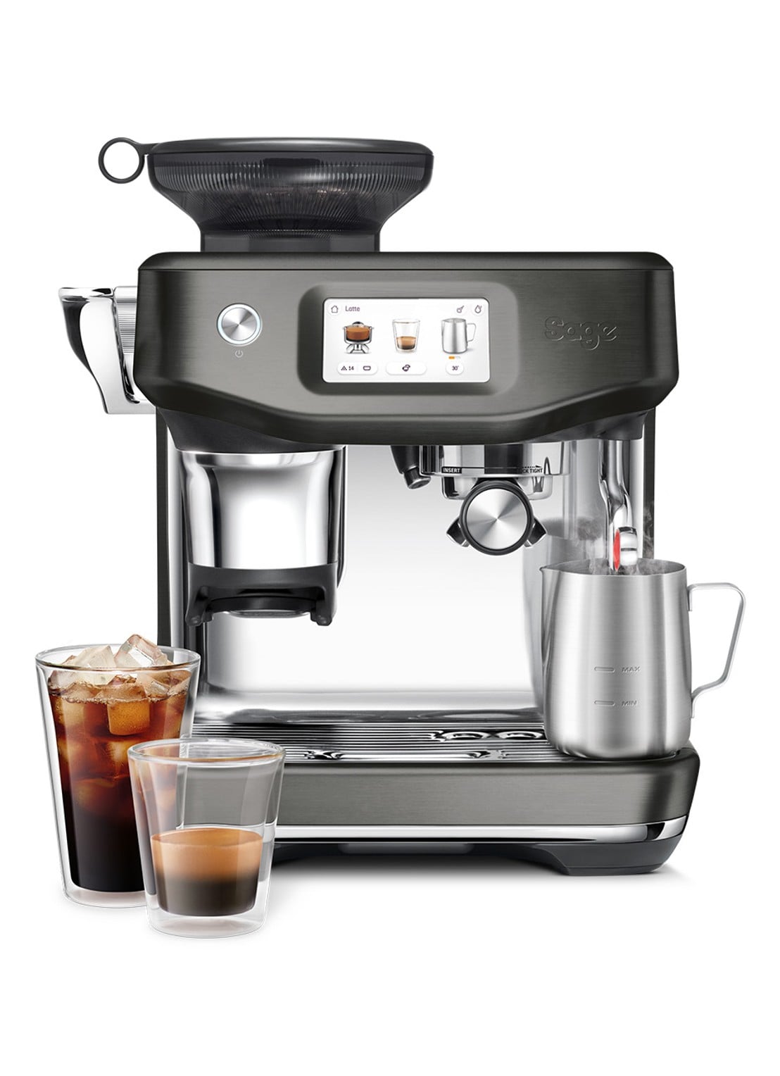 Sage Barista Touch Impress Cold espressomachine SES882BSS4EEU1 - voorkant 2 zilver