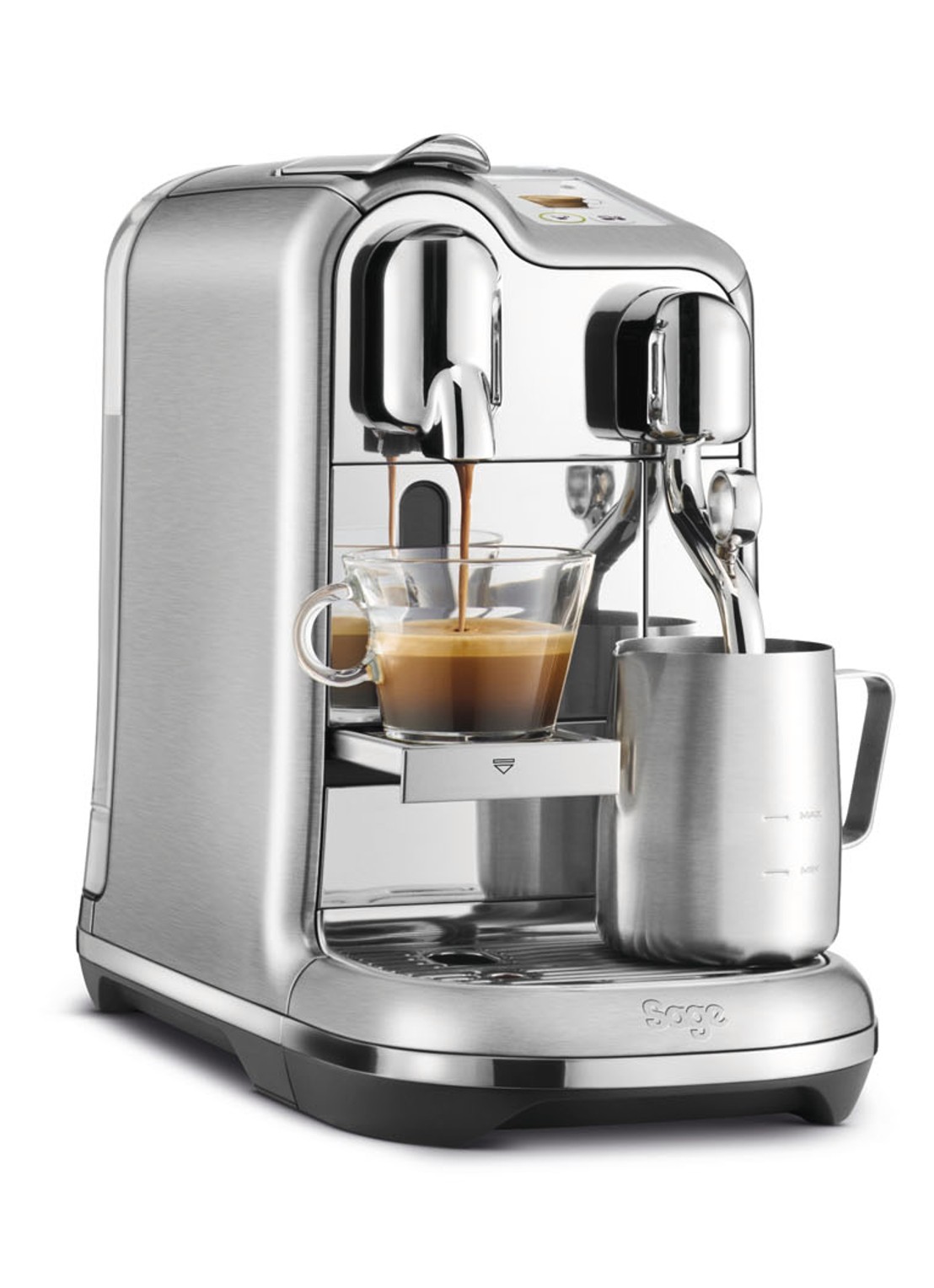 Sage Creatista Pro Nespresso machine SNE900BSS  - detail zilver