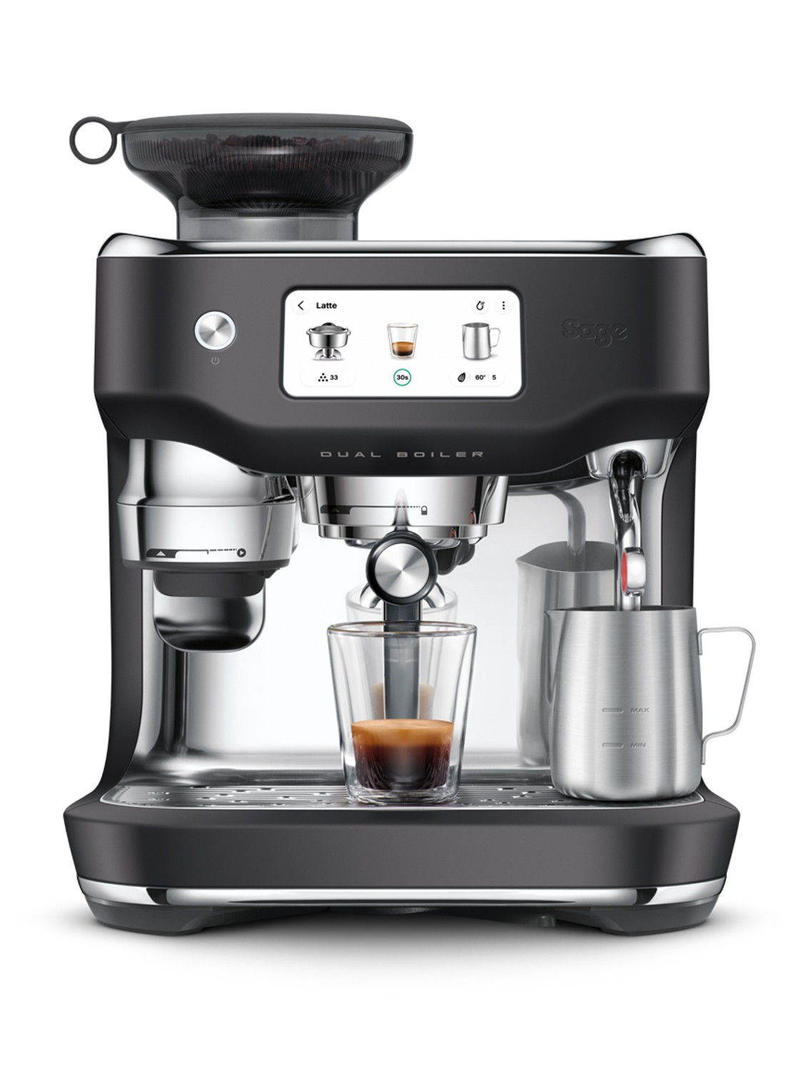 Sage Oracle Dual Boiler espressomachine SES995BTR4EEU1 - detail 3 zwart