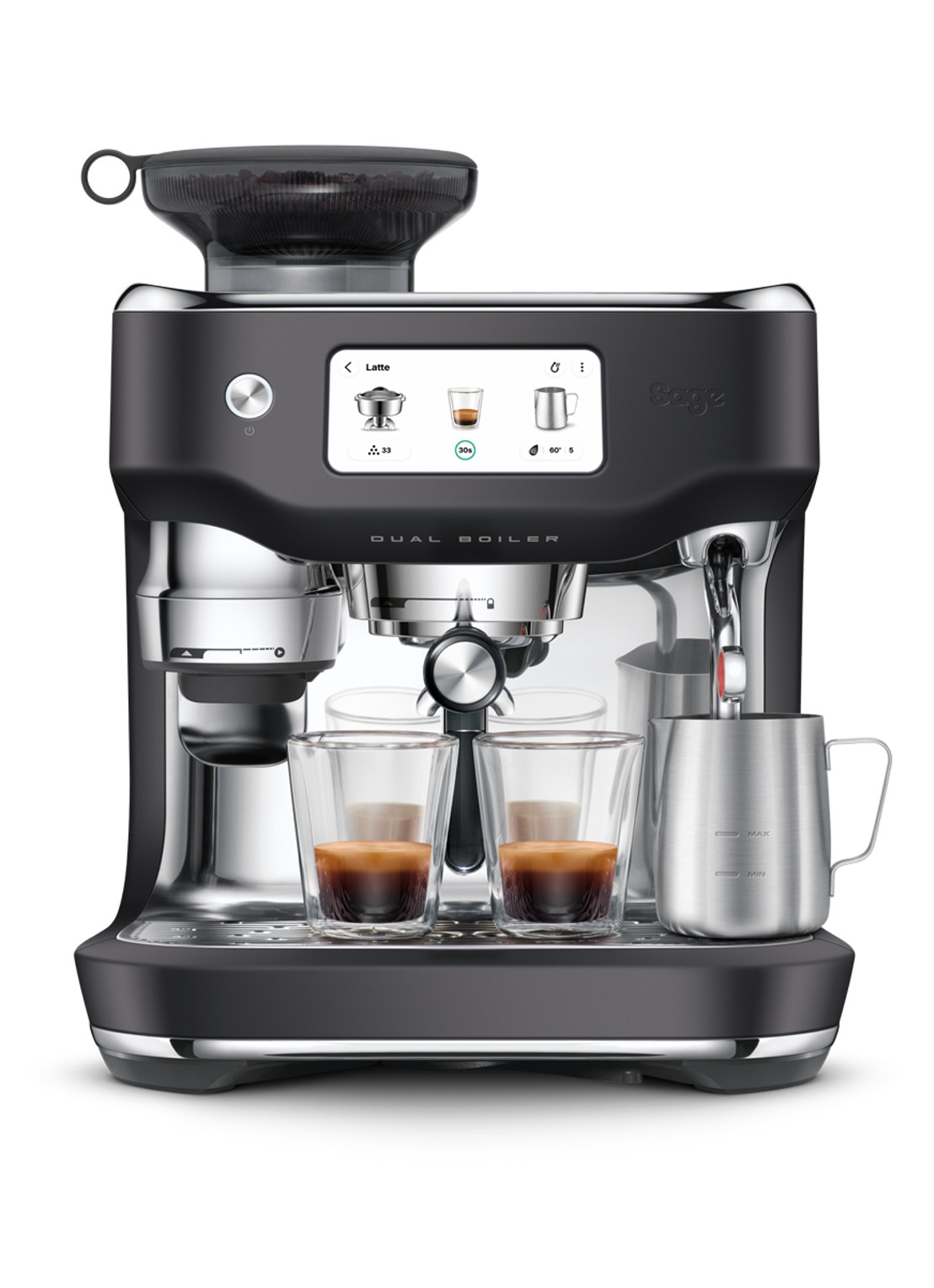 Sage Oracle Dual Boiler espressomachine SES995BTR4EEU1 - voorkant zwart