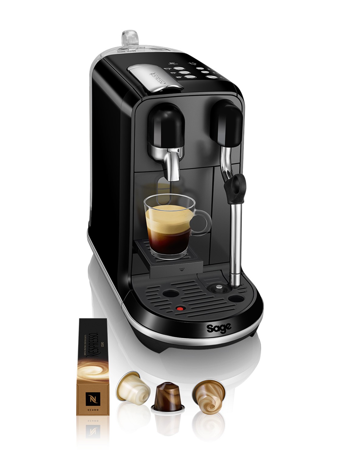 Sage Sage Creatista Uno Nespresso machine SNE500BKS4ENL1 - voorkant 7 diepzwart