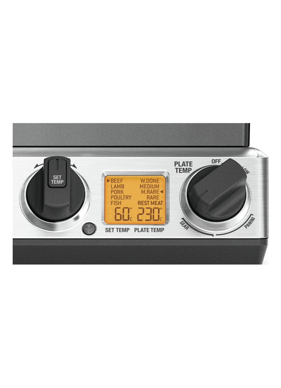 Sage Smart Grill Pro grill BGR84OBSS - detail 3 zilver