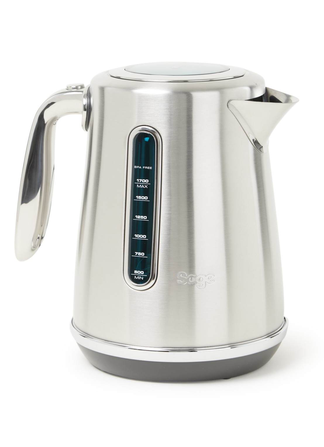 Sage Soft Top Luxe waterkoker 1,7 liter SKE735BSS - voorkant zilver