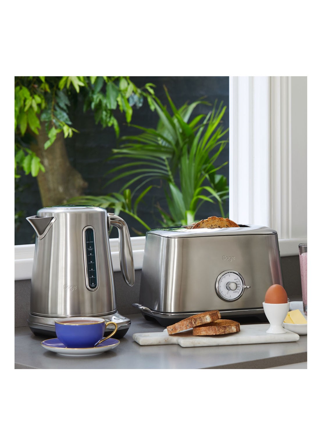 Sage Soft Top Luxe waterkoker 1,7 liter SKE735BSS - voorkant 2 zilver
