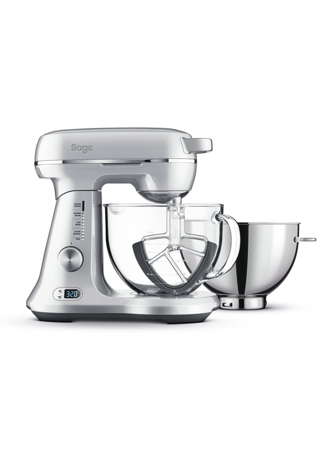 Sage The Bakery Boss keukenrobot/mixer SEM825BAL2EEU1 - voorkant 6 zilver