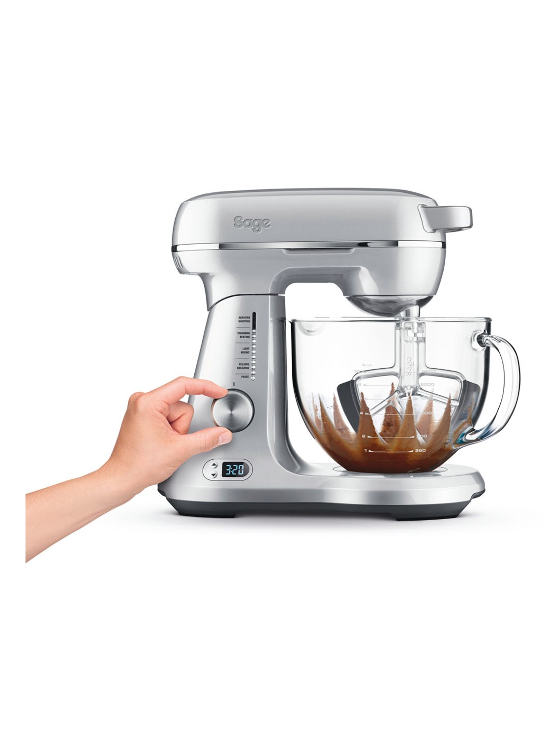 Sage The Bakery Boss keukenrobot/mixer SEM825BAL2EEU1 - voorkant 7 zilver