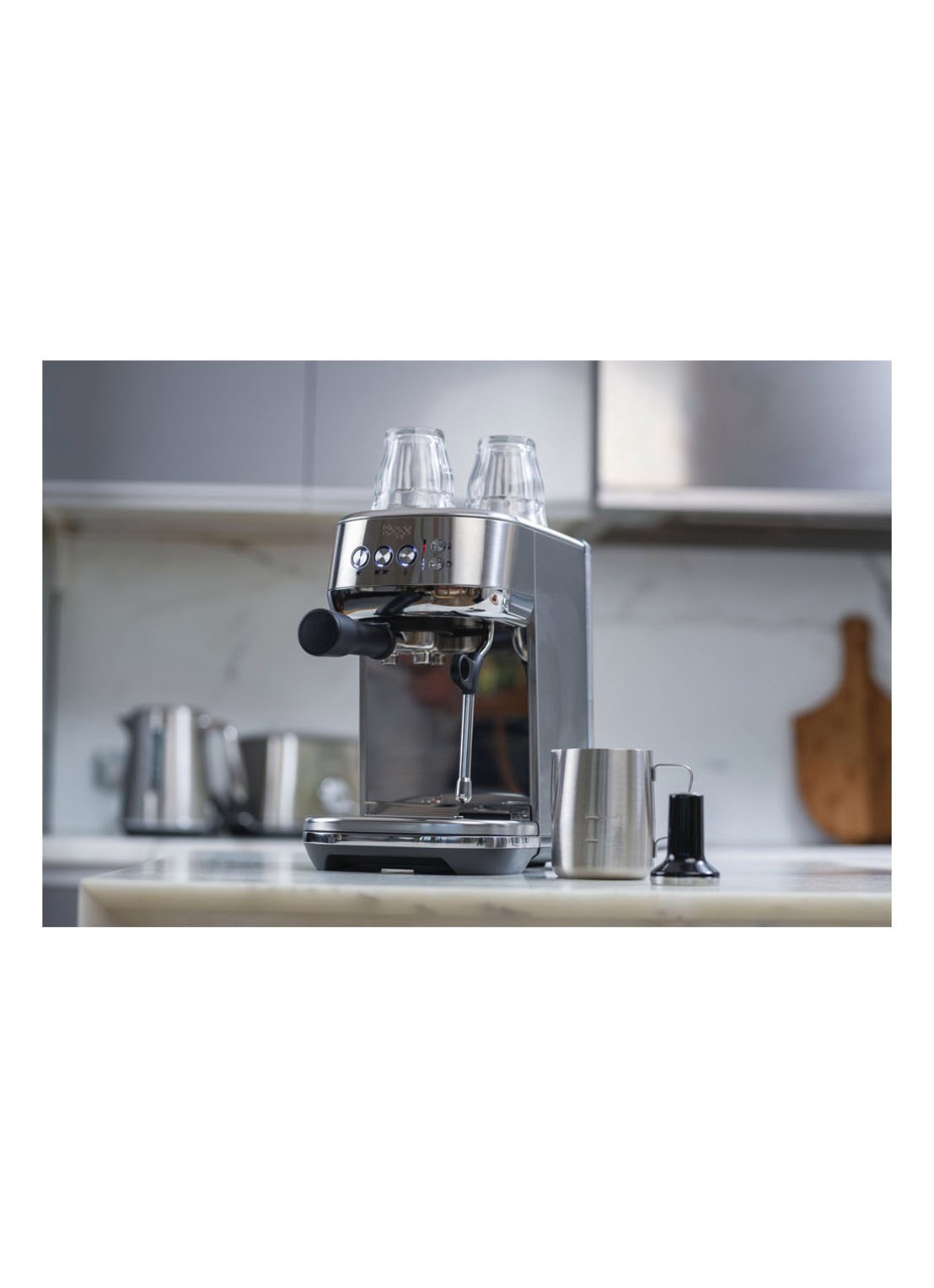 Sage The Bambino Plus espressomachine SES500BSS4 - voorkant 2 roestvrijstaal