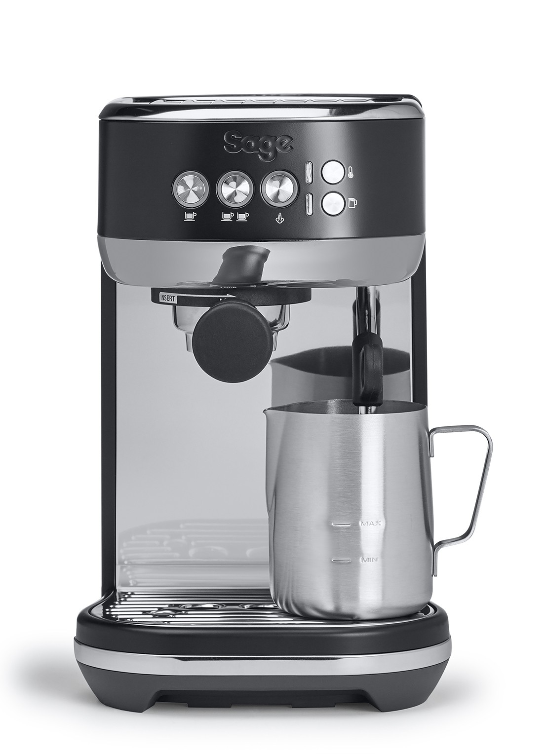 Sage The Bambino Plus espressomachine SES500BTR4 - voorkant 3 zwart