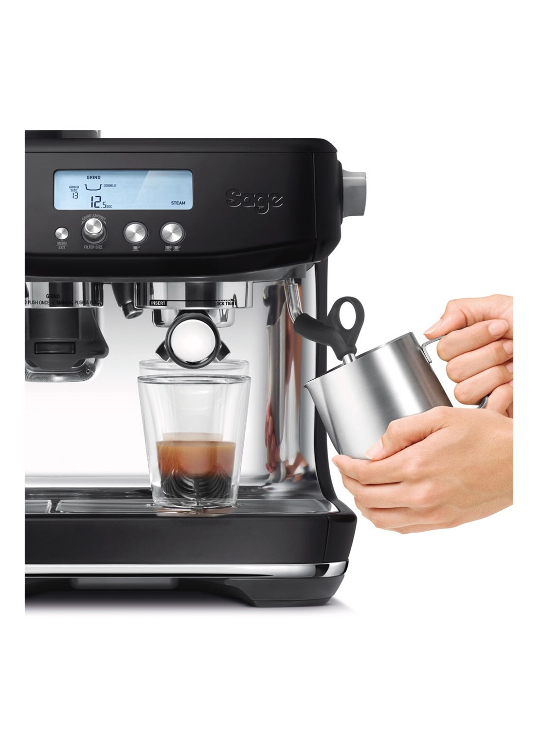 Sage The Barista Pro espressomachine SES878BTR - detail 6 zwart