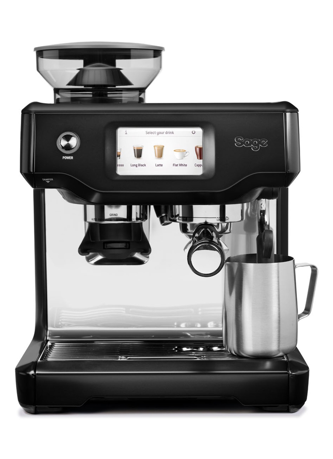 Sage The Barista Touch koffiemachine SES880BST4 - voorkant 5 zwart