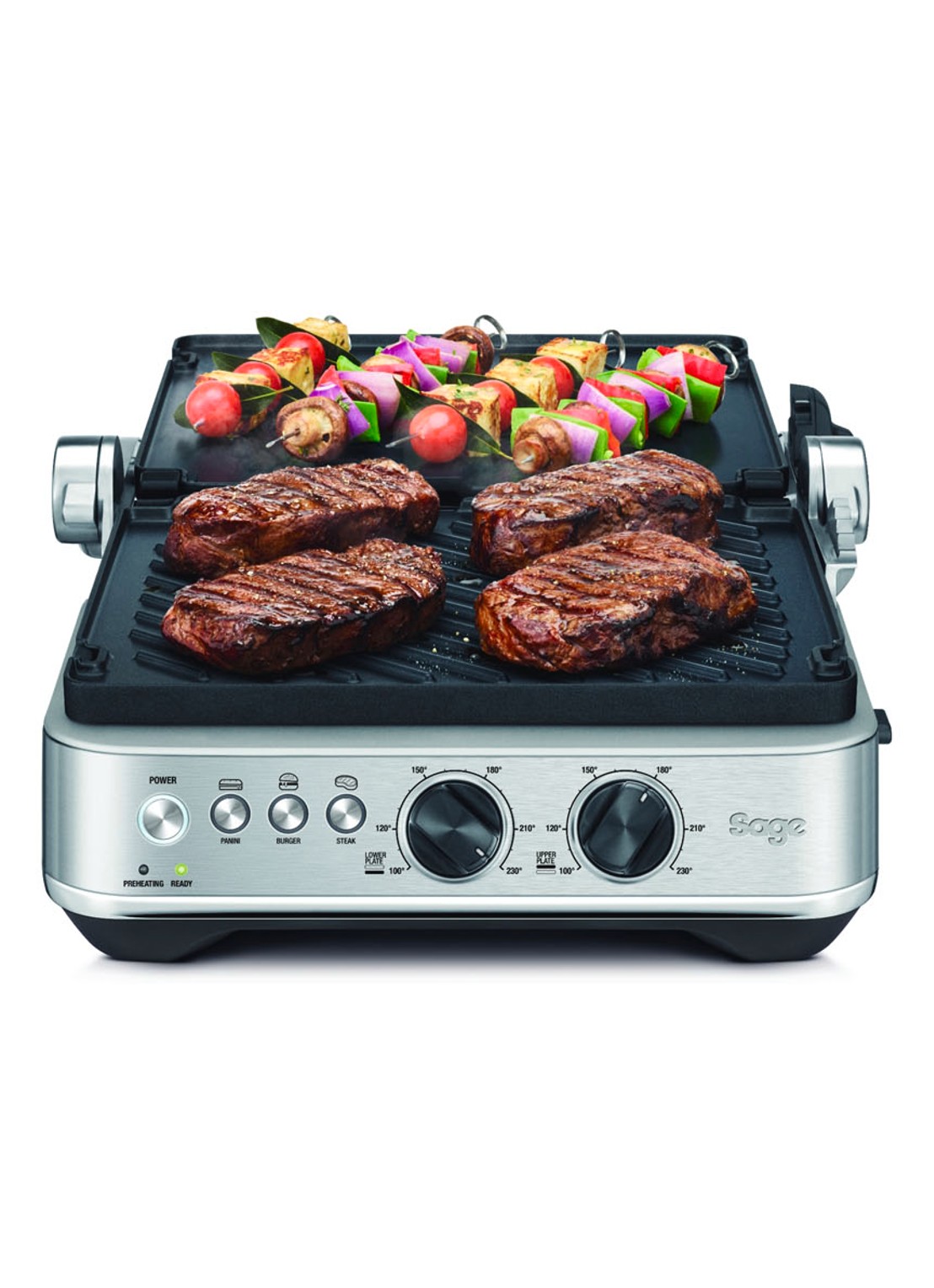 Sage The BBQ & Press contactgrill 35,1 x 37,5 cm SGR700BSS4EEU1 - detail 3 zilver