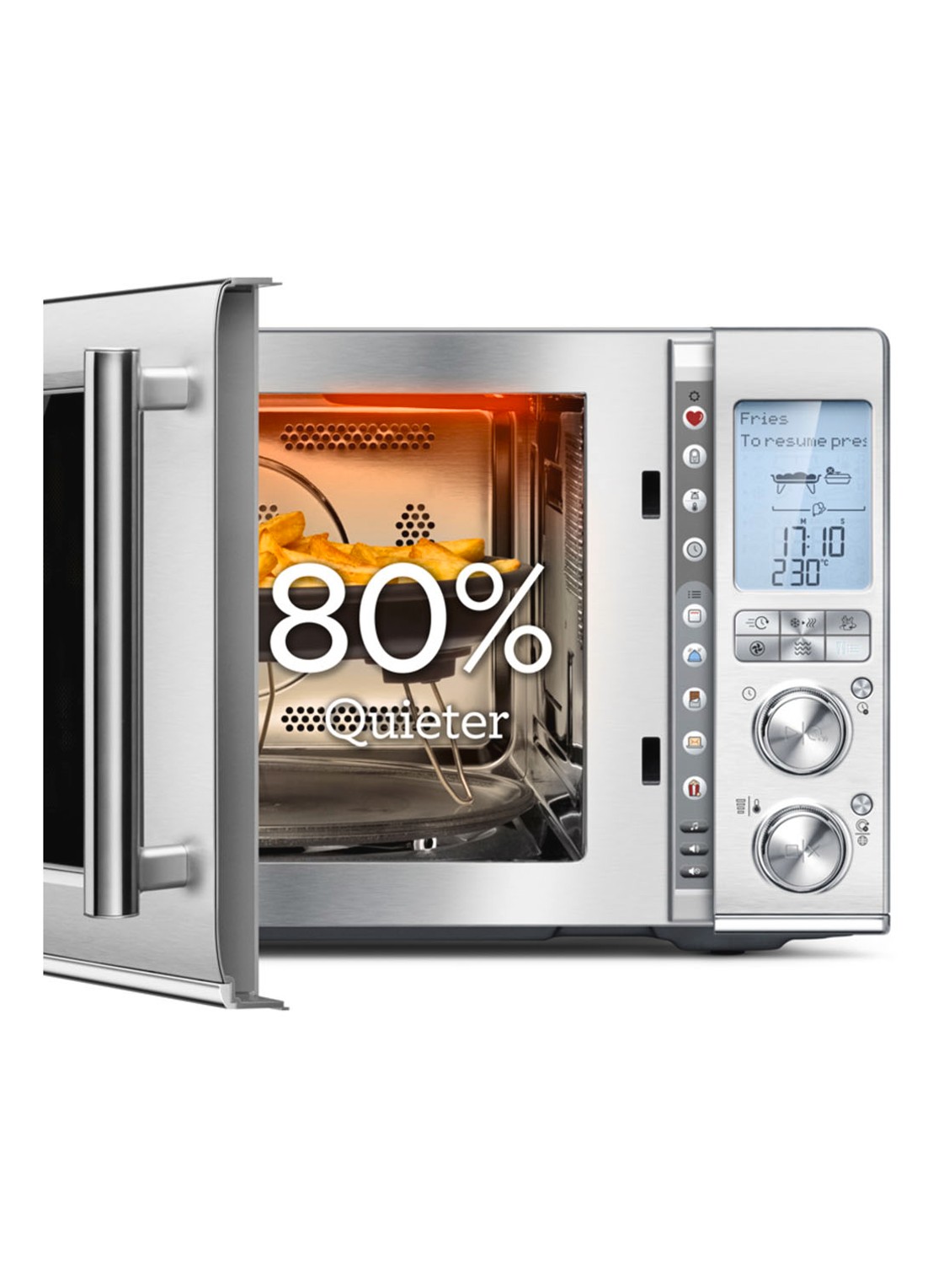 Sage The Combi Wave 3-in-1 combi-magnetron - detail 3 zilver