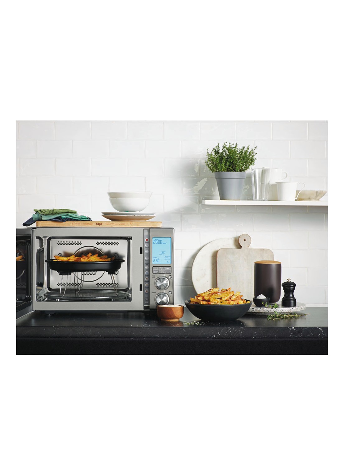 Sage The Combi Wave 3-in-1 combi-magnetron - voorkant 7 zilver