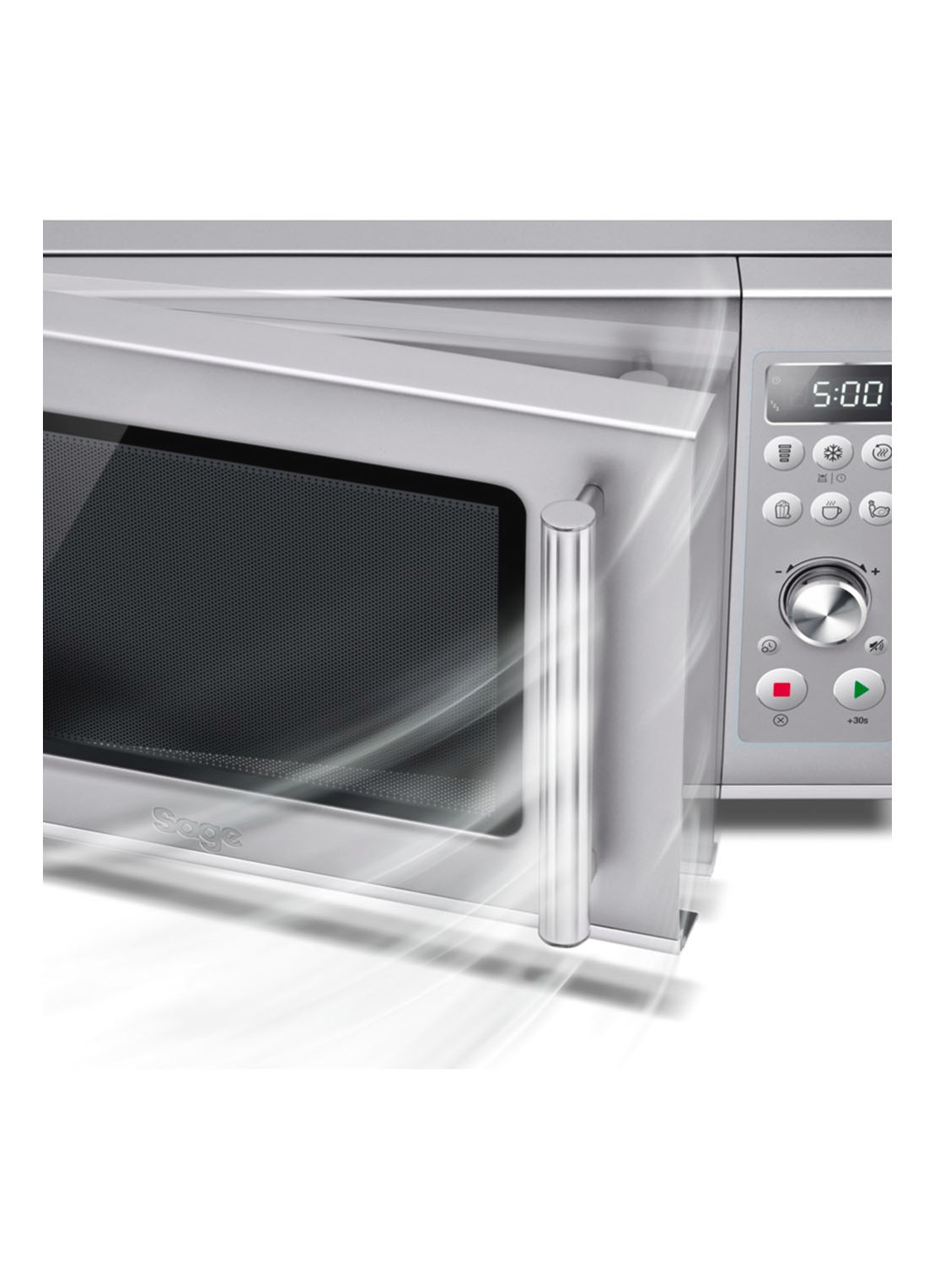 Sage The Compact Wave Soft Close magnetron 25 liter - SMO650SIL4EEU1 - detail 2 zilver