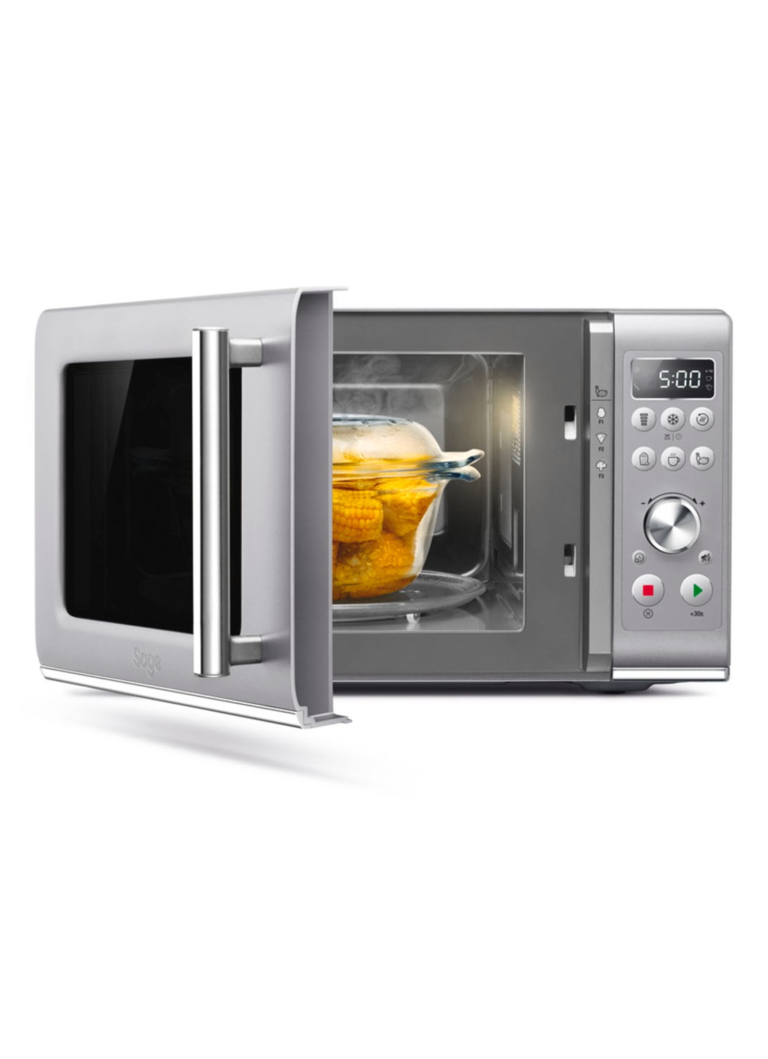 Sage The Compact Wave Soft Close magnetron 25 liter - SMO650SIL4EEU1 - detail 3 zilver