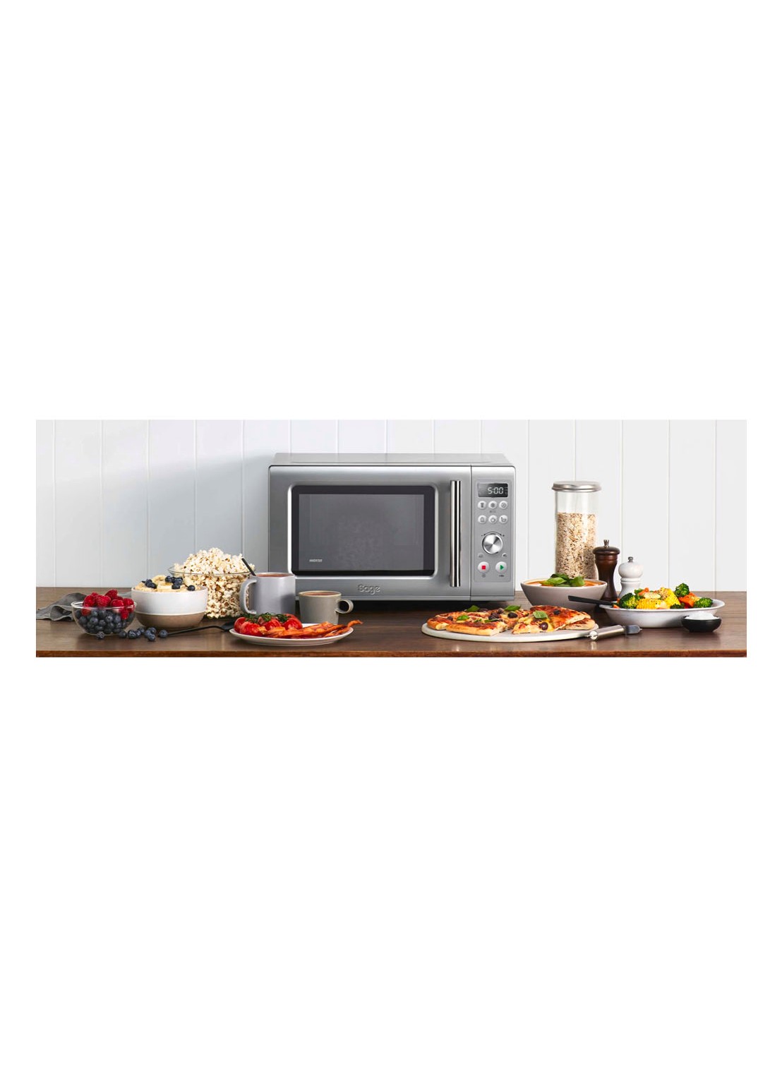 Sage The Compact Wave Soft Close magnetron 25 liter - SMO650SIL4EEU1 - detail 4 zilver