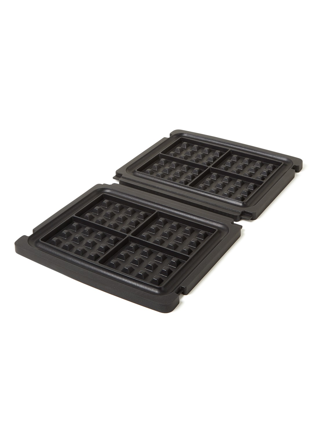 Sage The No-Mess wafelvorm voor 4 stuks - voorkant zwart