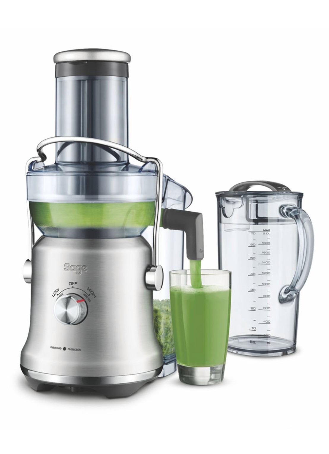 Sage The Nutri Juicer Cold Plus sapcentrifuge SJE530BSS4EEU1 - detail zilver
