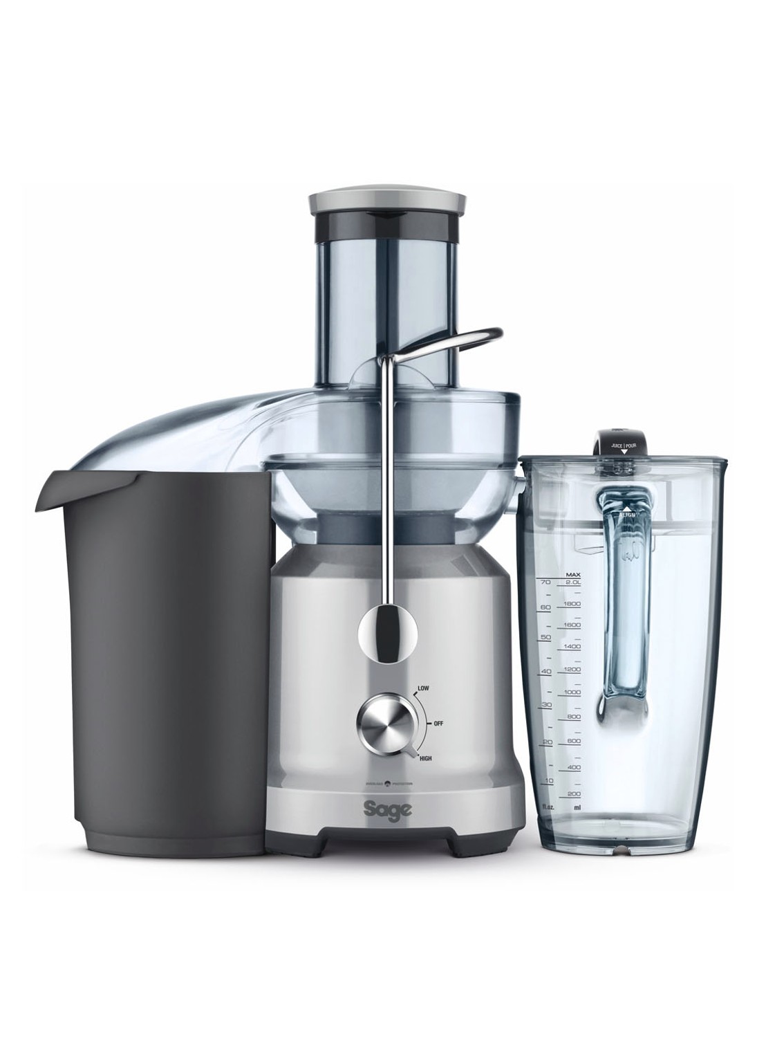 Sage The Nutri Juicer Cold sapcentrifuge SJE430SIL2CEU1 - voorkant 2 zilver