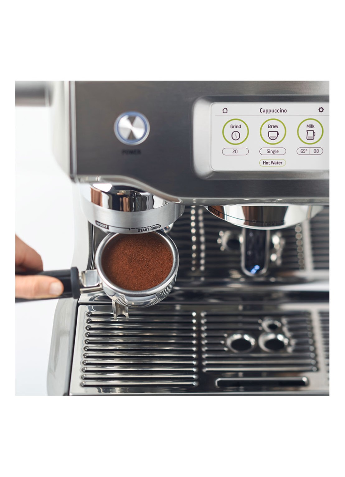 Sage The Oracle Touch espressomachine SES990BSS4 - detail 4 zilver