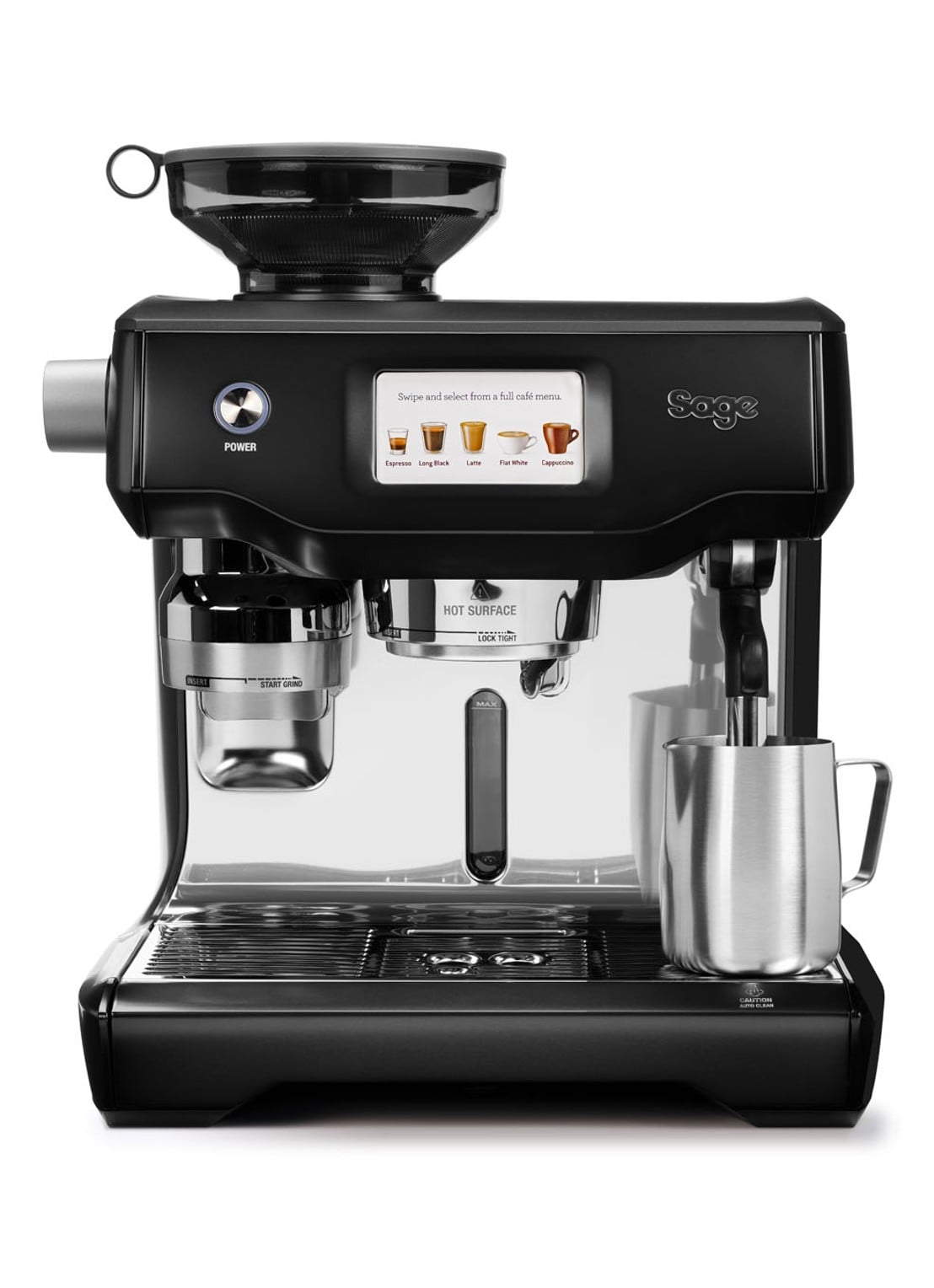 Sage The Oracle Touch koffiemachine SES990BST4 - voorkant 5 zwart