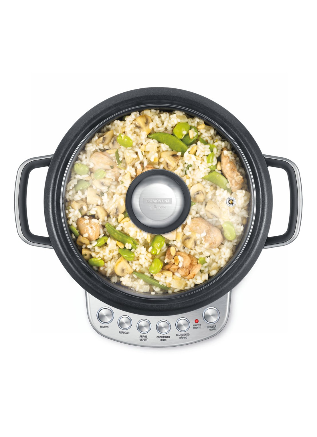 Sage The Risotto Plus slowcooker 3,7 liter SRC600BSS4EEU1 - detail zilver
