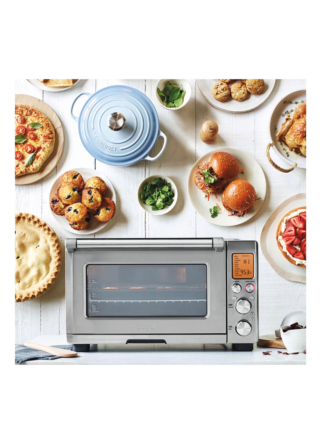 Sage The Smart Oven Pro SOV820BSS4EEU1 - voorkant 6 zilver