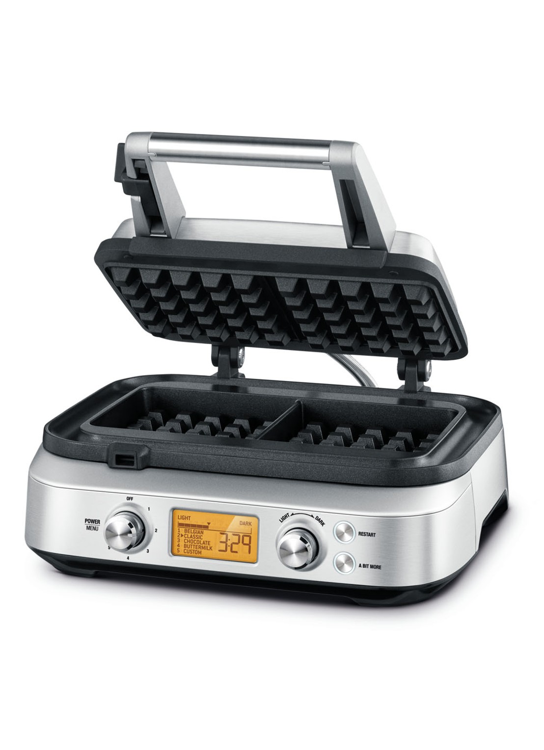 Sage The Smart Waffle Pro wafelijzer SWM620BSS4EEU1 - voorkant 7 zilver