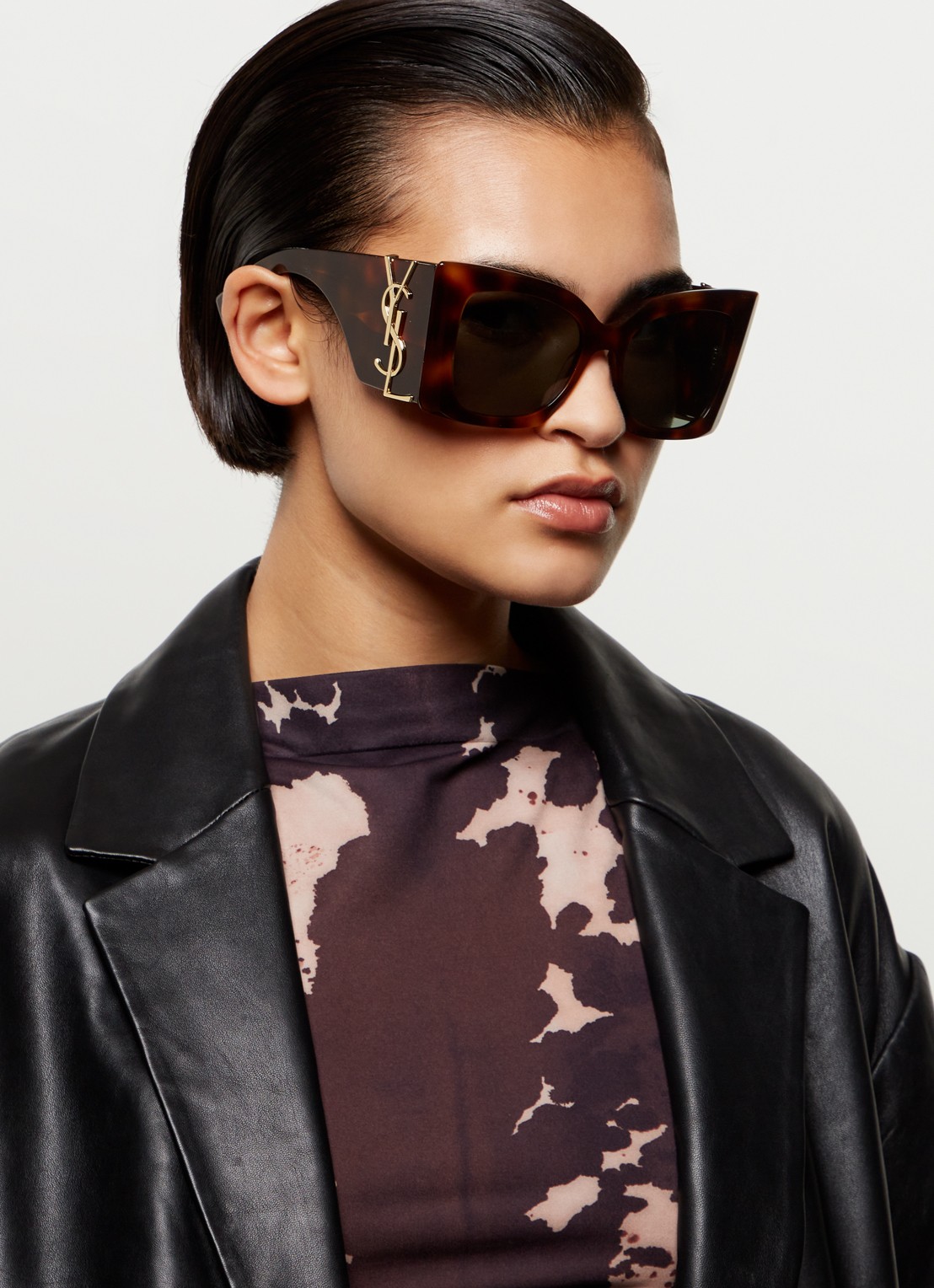 Saint Laurent Blaze zonnebril SLM119 - voorkant 2 oranjebruin