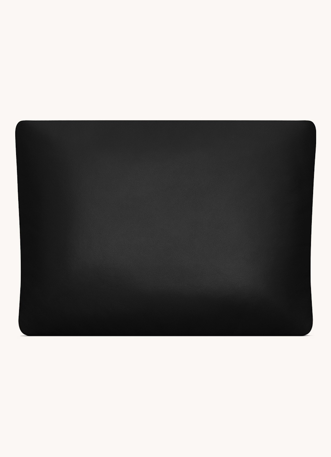 Saint Laurent Calypso Large clutch van lamsleer - voorkant 2 zwart