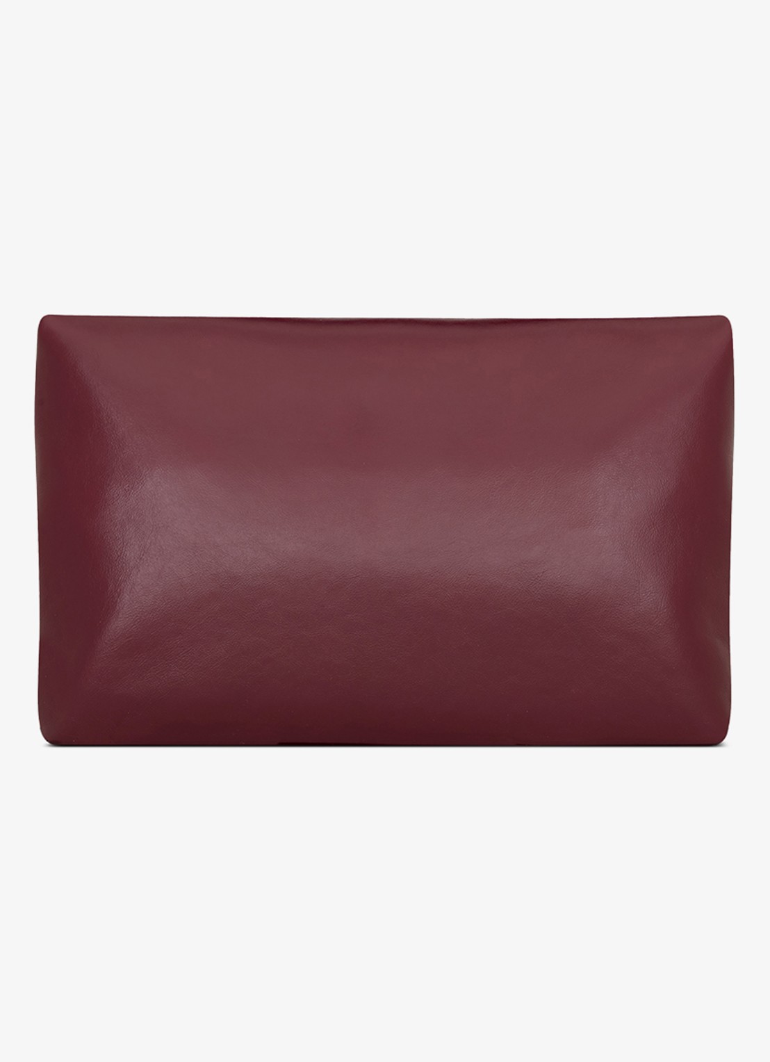 Saint Laurent Cassandre Envelope Large clutch van kalfsleer - achterkant 5 bordeauxrood