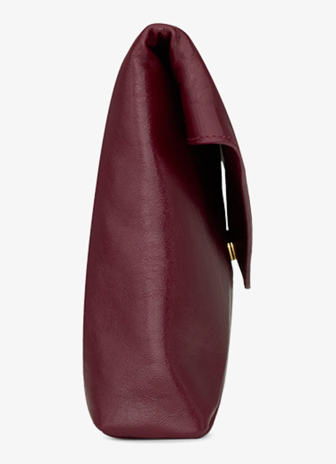 Saint Laurent Cassandre Envelope Large clutch van kalfsleer - detail 2 bordeauxrood