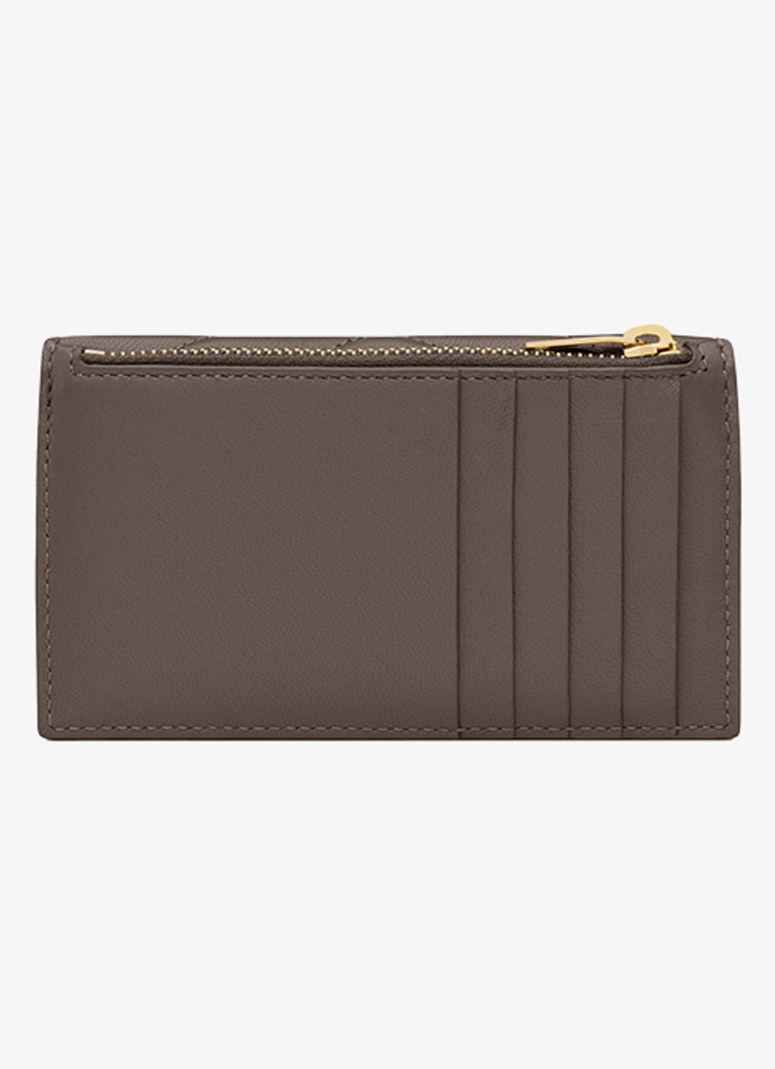Saint Laurent Cassandre Fragments portemonnee van lamsleer - achterkant 4 taupe