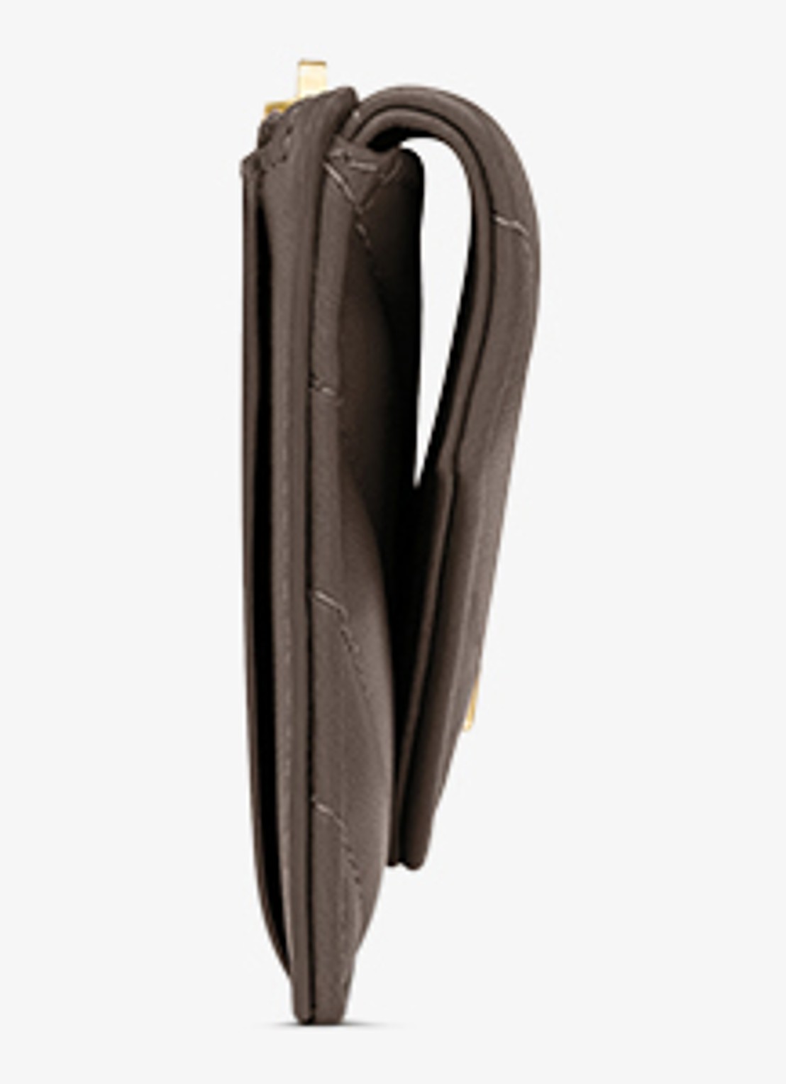 Saint Laurent Cassandre Fragments portemonnee van lamsleer - detail taupe