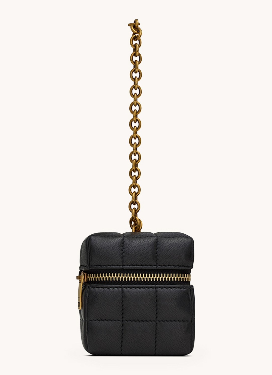 Saint Laurent Cassandre Matelassé Carré handtas van quilted lamsleer - achterkant 5 zwart