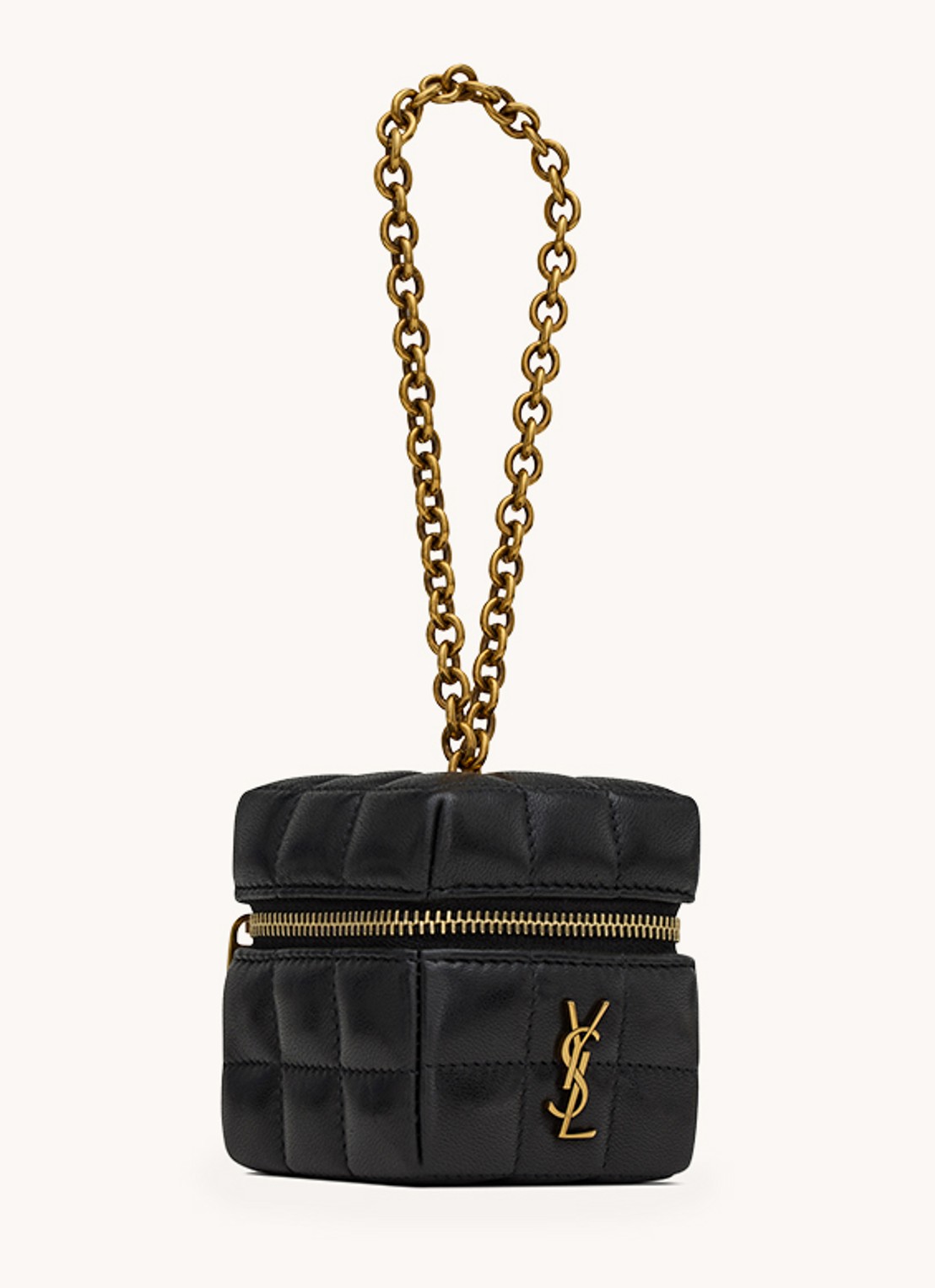 Saint Laurent Cassandre Matelassé Carré handtas van quilted lamsleer - detail 4 zwart
