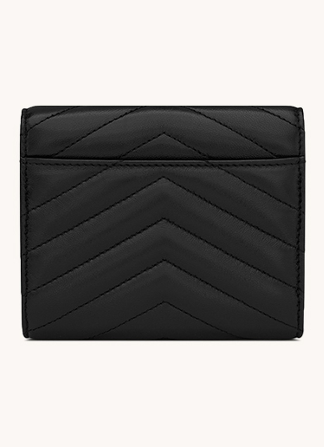 Saint Laurent Cassandre Matelassé portemonnee van kalfsleer - detail 2 zwart