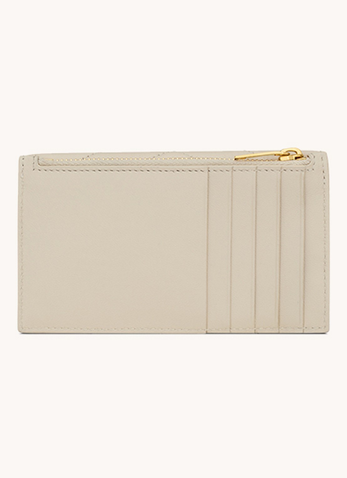 Saint Laurent Cassandre Matelassé portemonnee van quilted kalfsleer - detail 2 creme