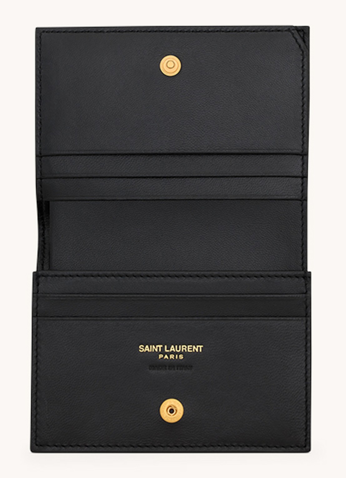 Saint Laurent Cassandre Matelassé portemonnee van quilted kalfsleer - detail 3 zwart
