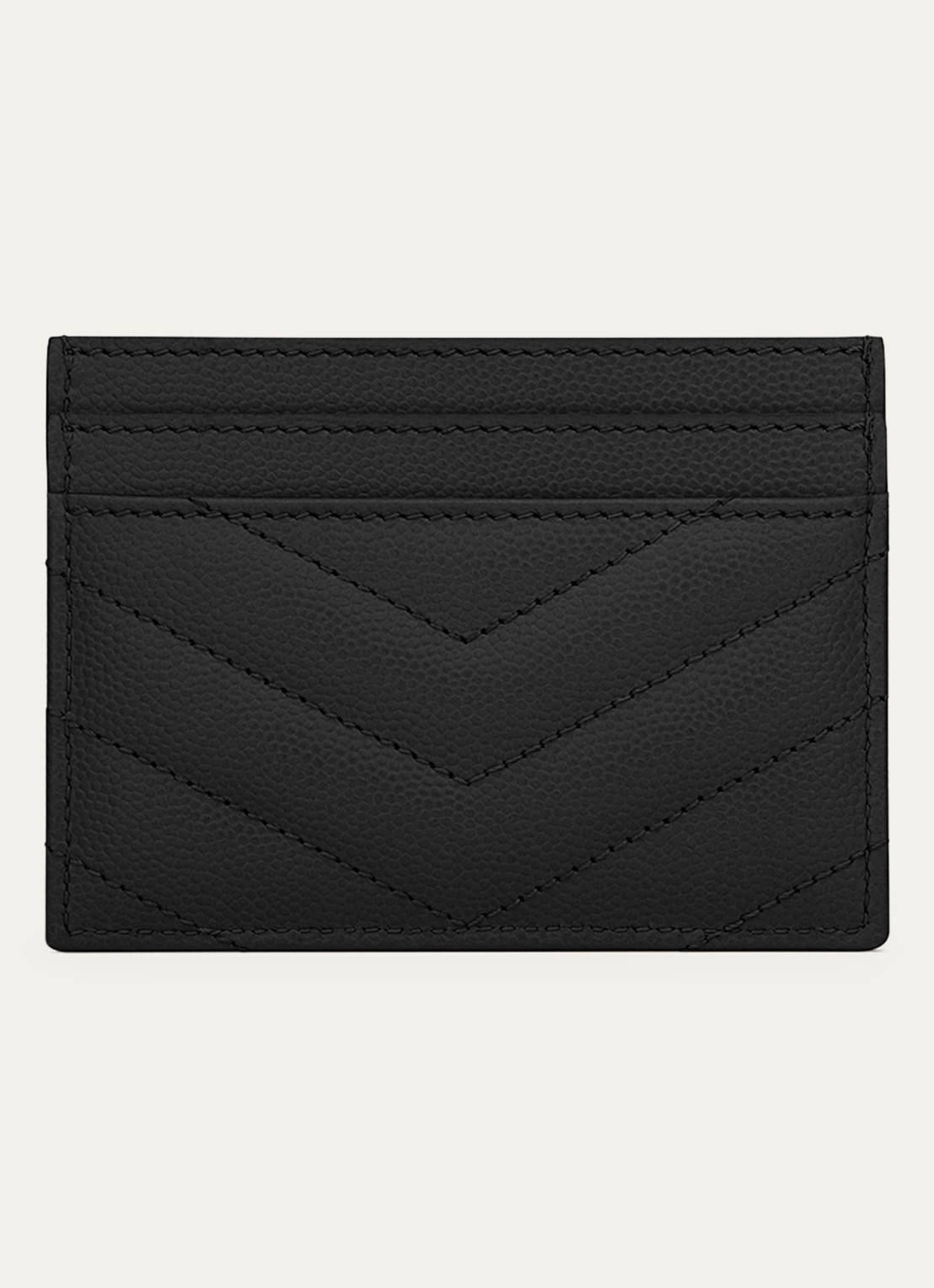 Saint Laurent Cassandre pasjeshouder van quilted kalfsleer - detail zwart