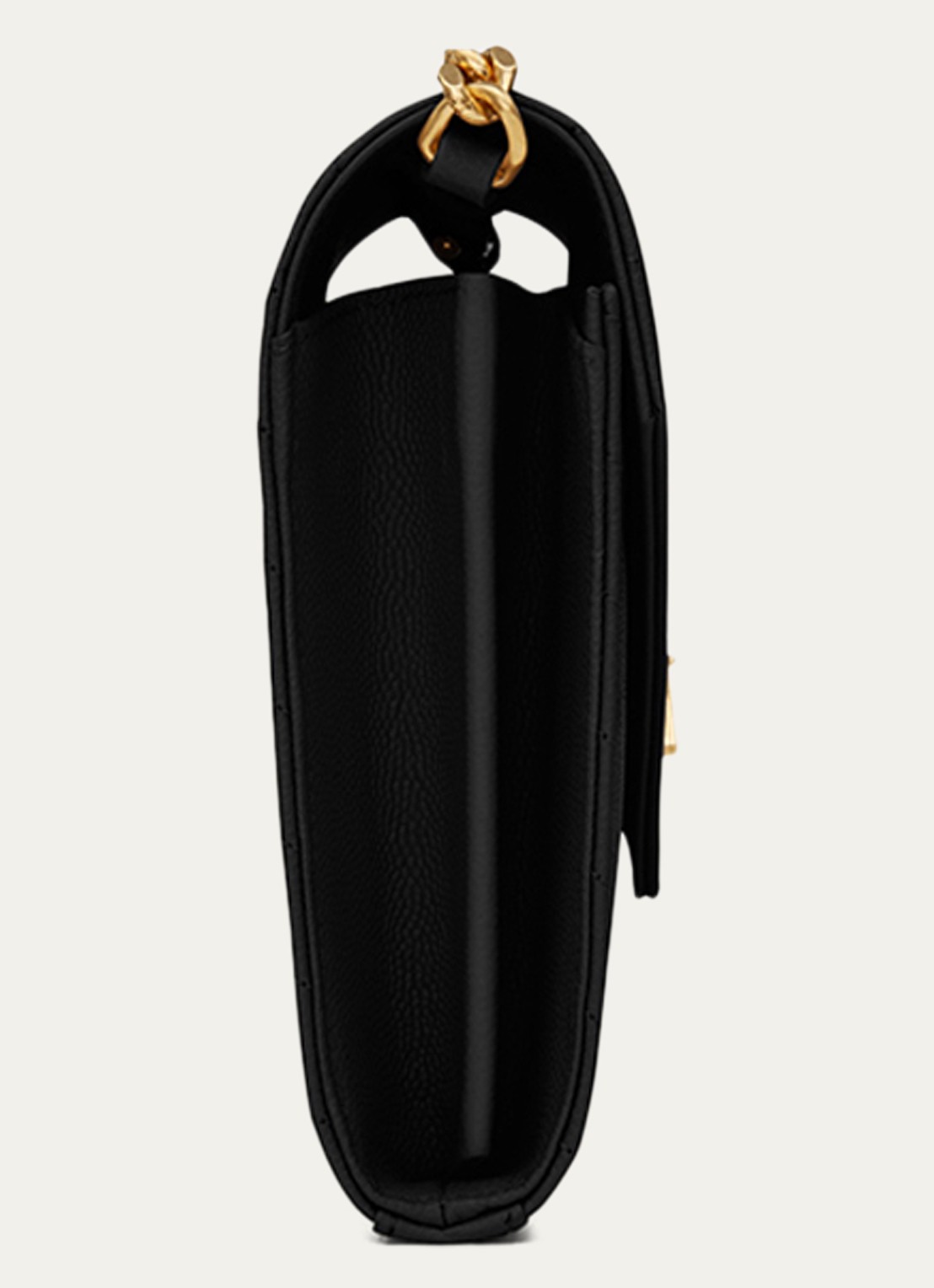 Saint Laurent Cassandre portemonnee van kalfsleer met afneembare schouderriem  - detail 4 zwart