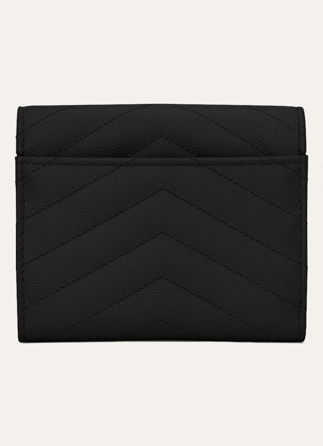 Saint Laurent Cassandre portemonnee van kalfsleer - detail 2 zwart
