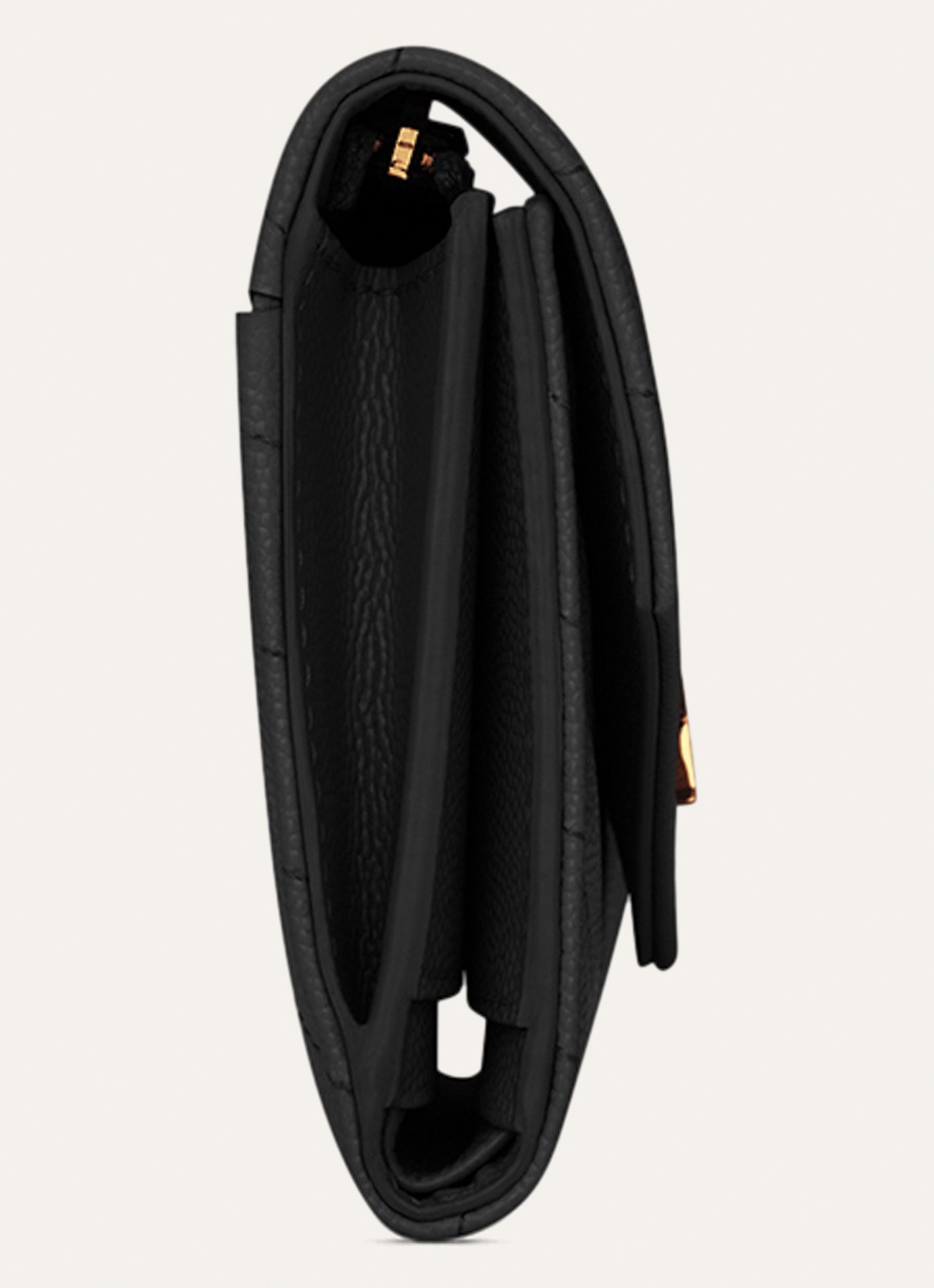 Saint Laurent Cassandre portemonnee van kalfsleer - detail 3 zwart