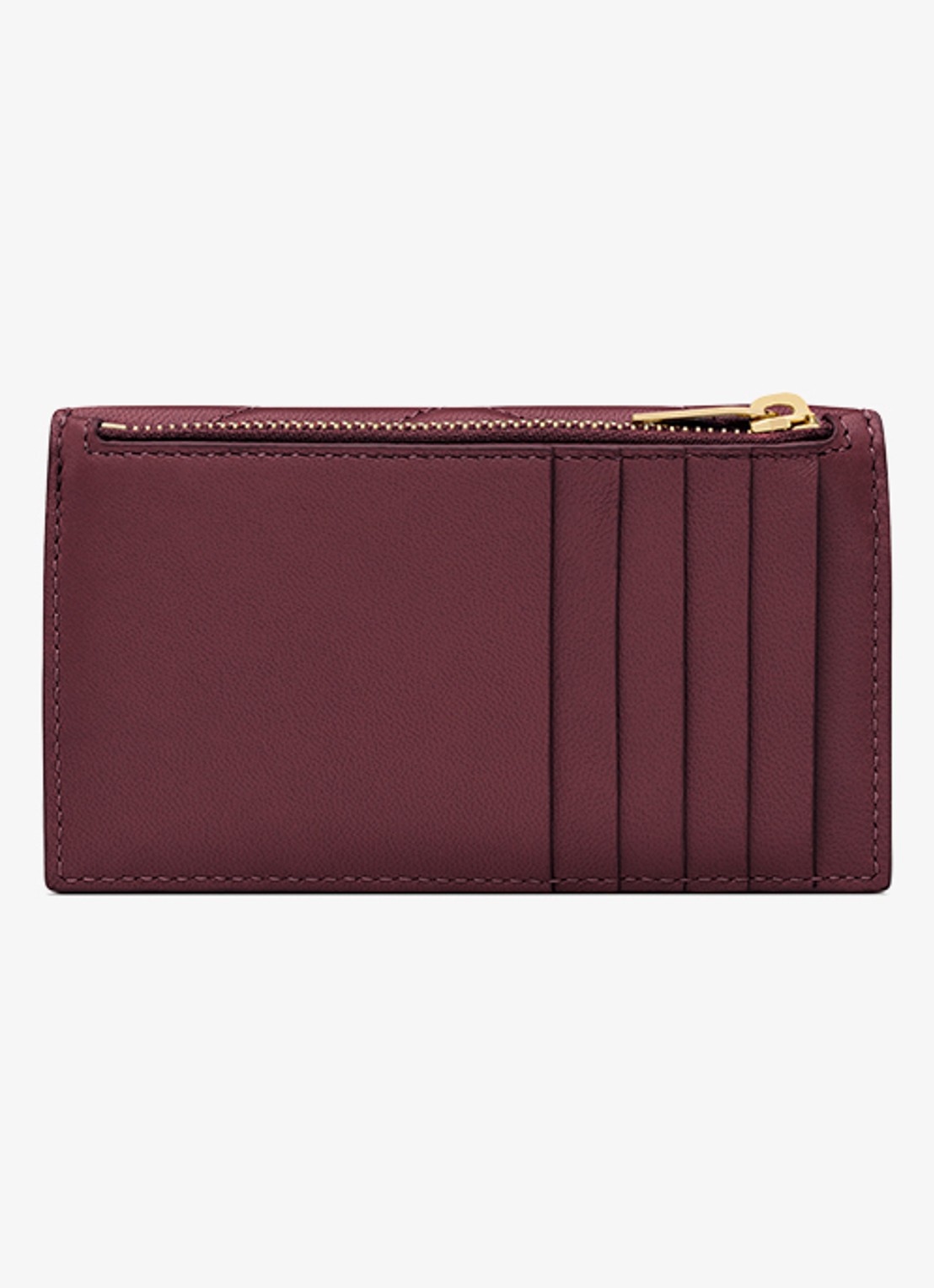 Saint Laurent Cassandre portemonnee van lamsleer - achterkant bordeauxrood