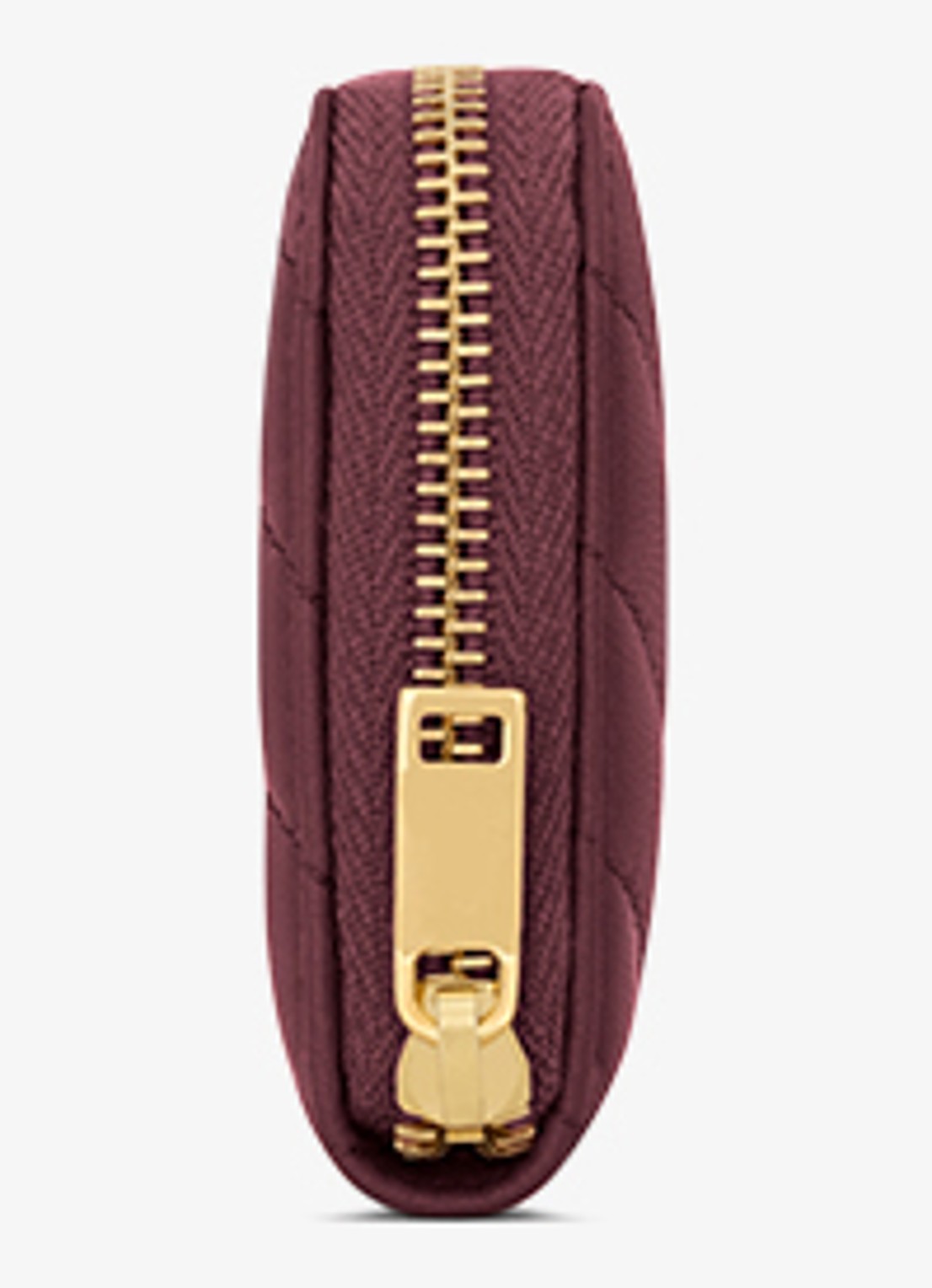 Saint Laurent Cassandre portemonnee van lamsleer - detail bordeauxrood