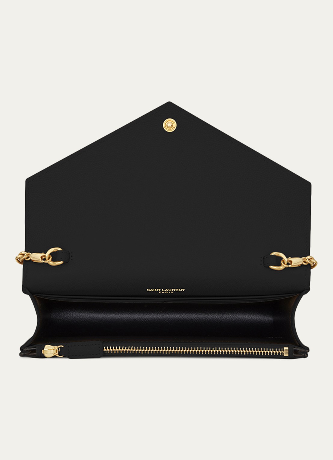 Saint Laurent Cassandre portemonnee van quilted kalfsleer - detail 3 zwart