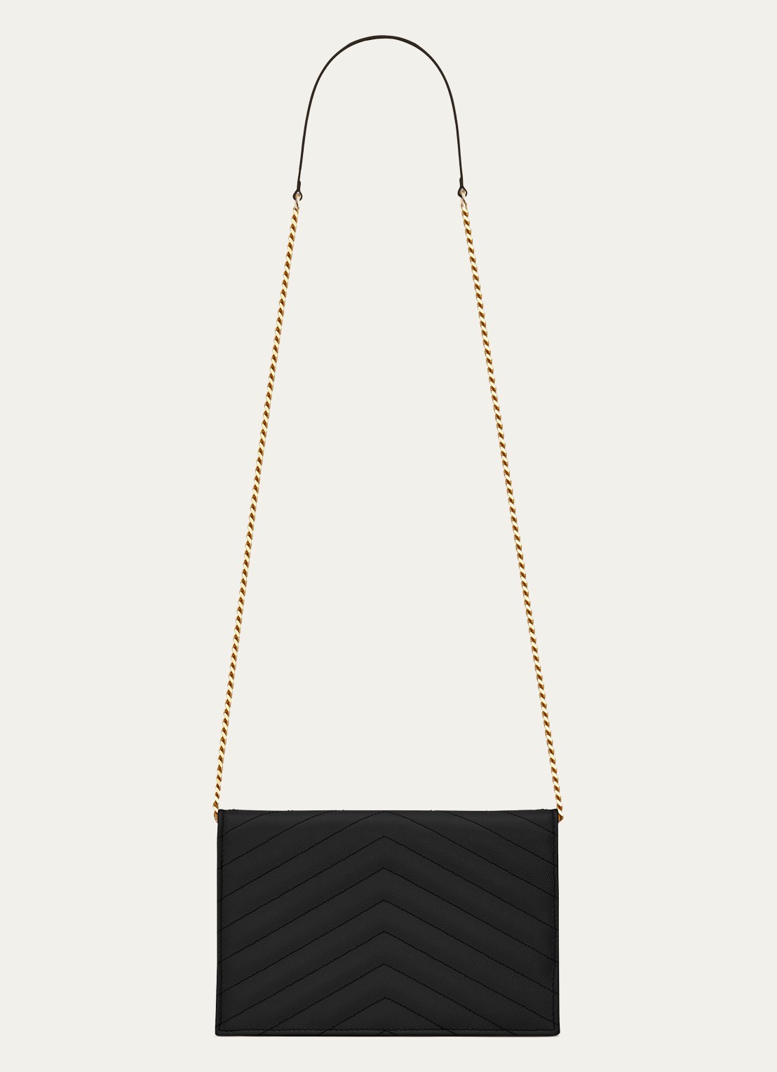 Saint Laurent Cassandre portemonnee van quilted kalfsleer - detail 4 zwart