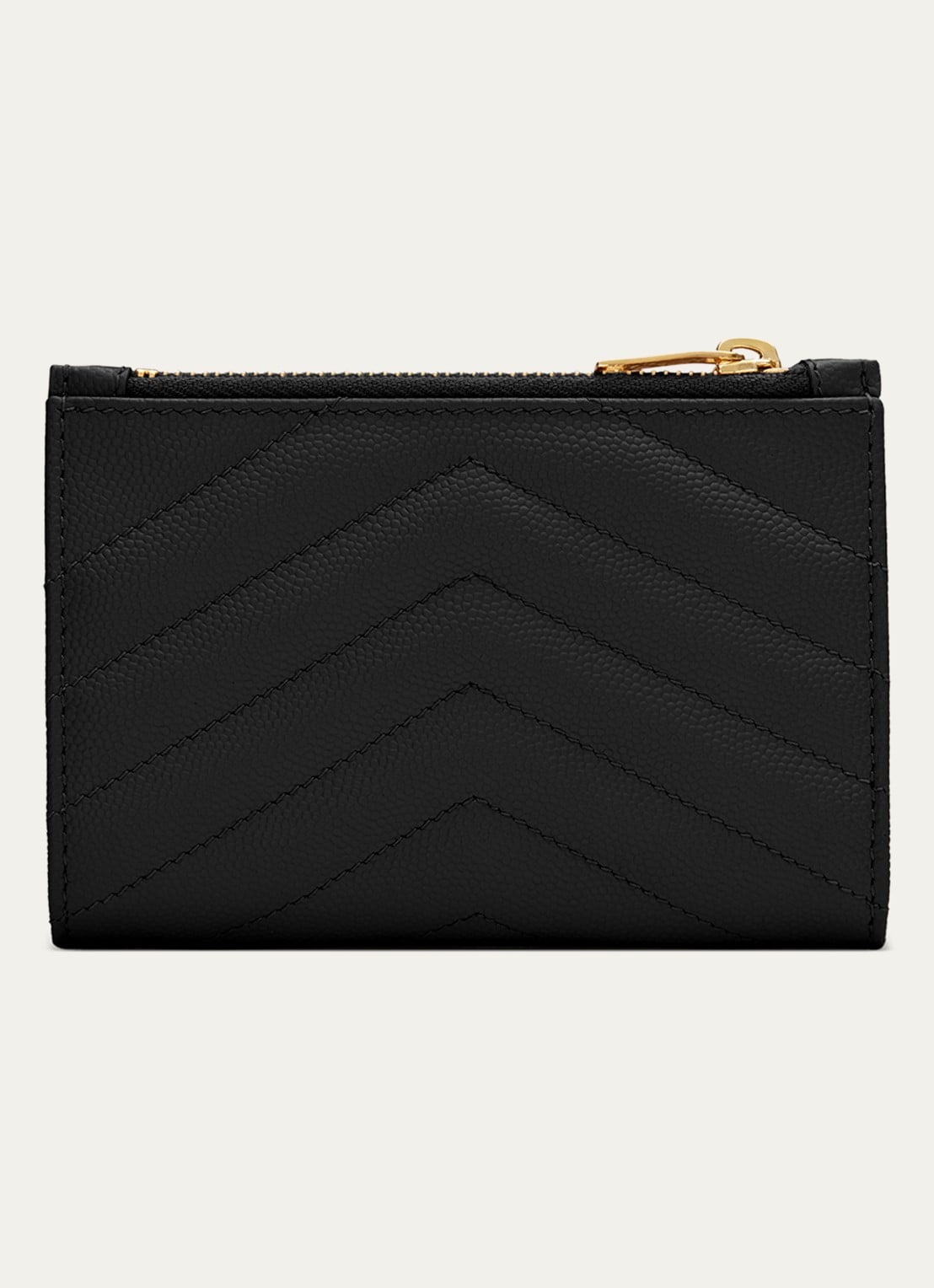 Saint Laurent Cassandre portemonnee van quilted kalfsleer - detail 4 zwart