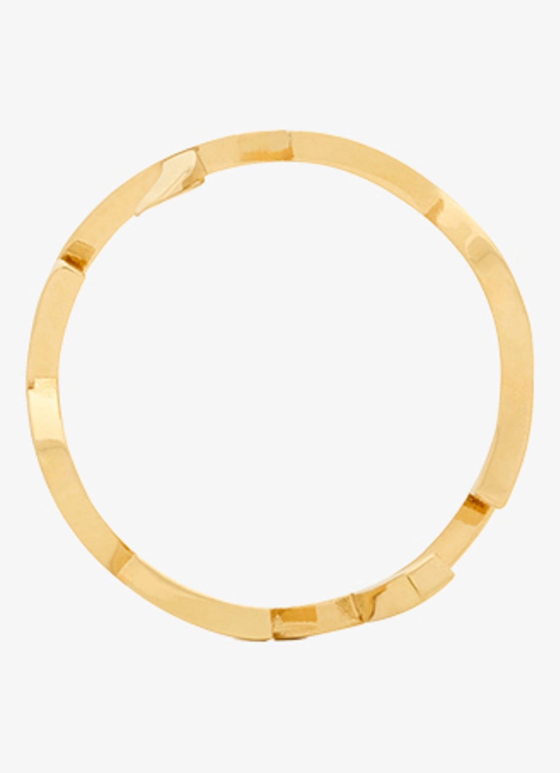 Saint Laurent Cassandre ring met logo - detail 2 goud